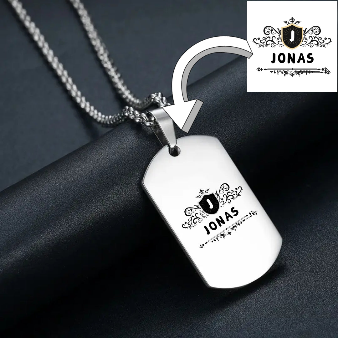 Collier Personnalisé avec Photo, Nom ou Logo – Or ou Argent