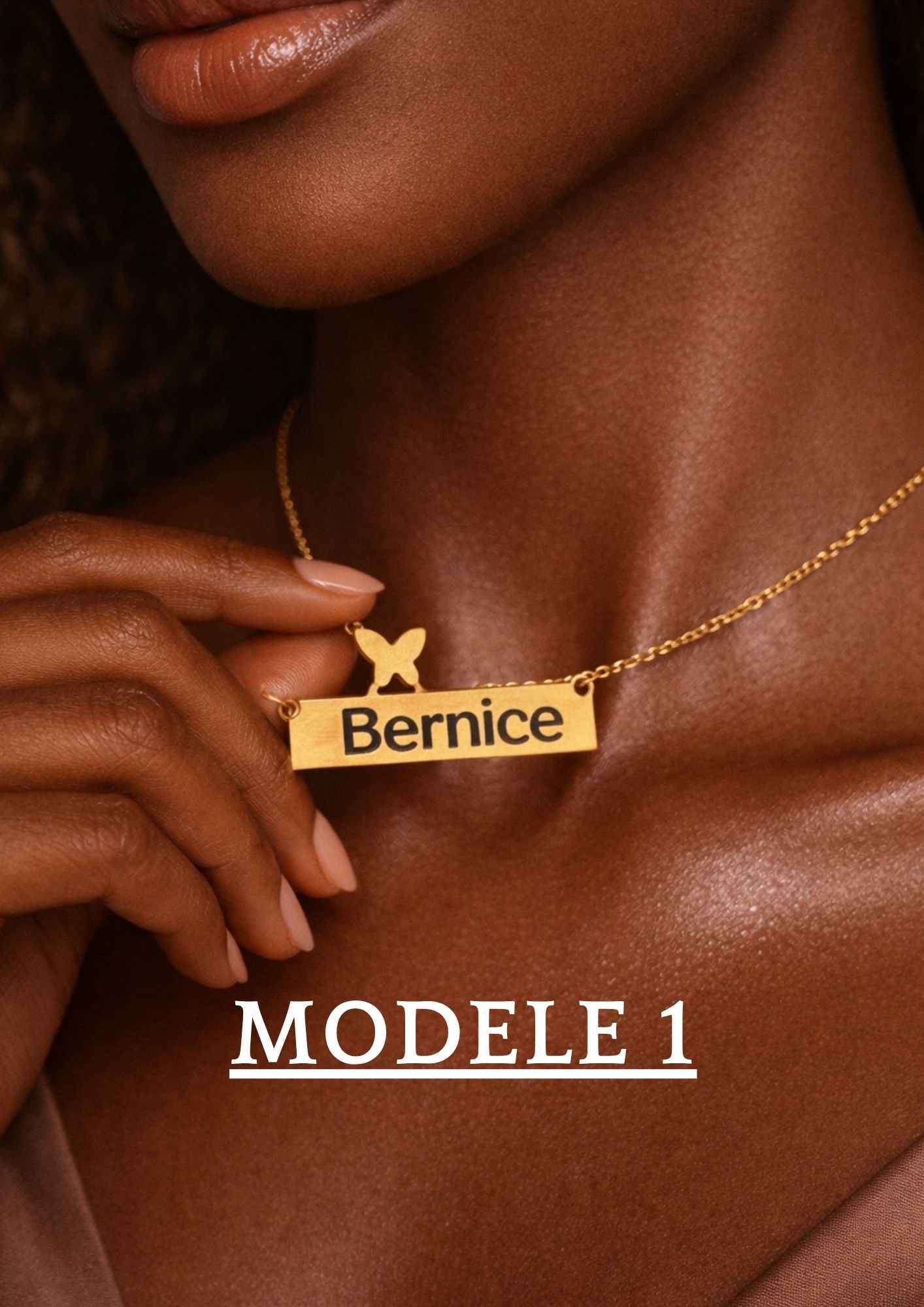 Collier personnalisé avec ( Nom-Prénom-Date )