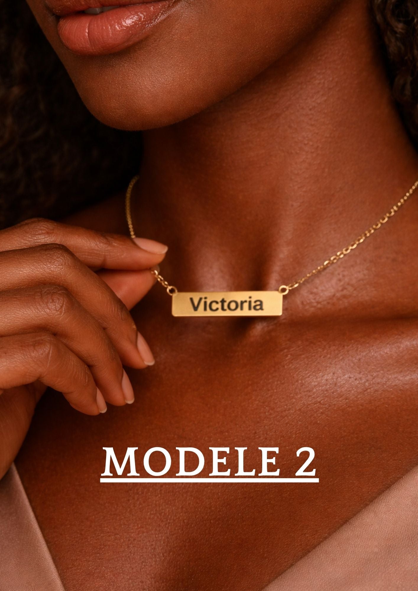 Collier personnalisé avec ( Nom-Prénom-Date )