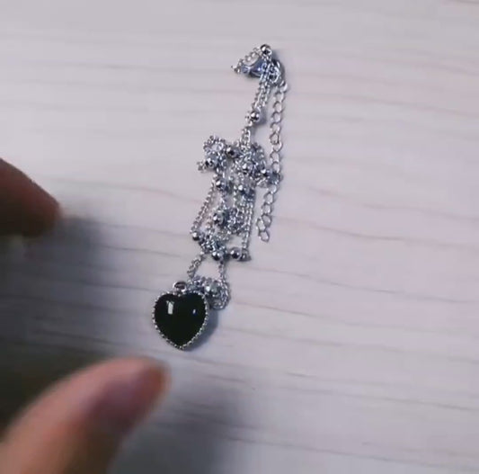 Collier d'humeur en coeur